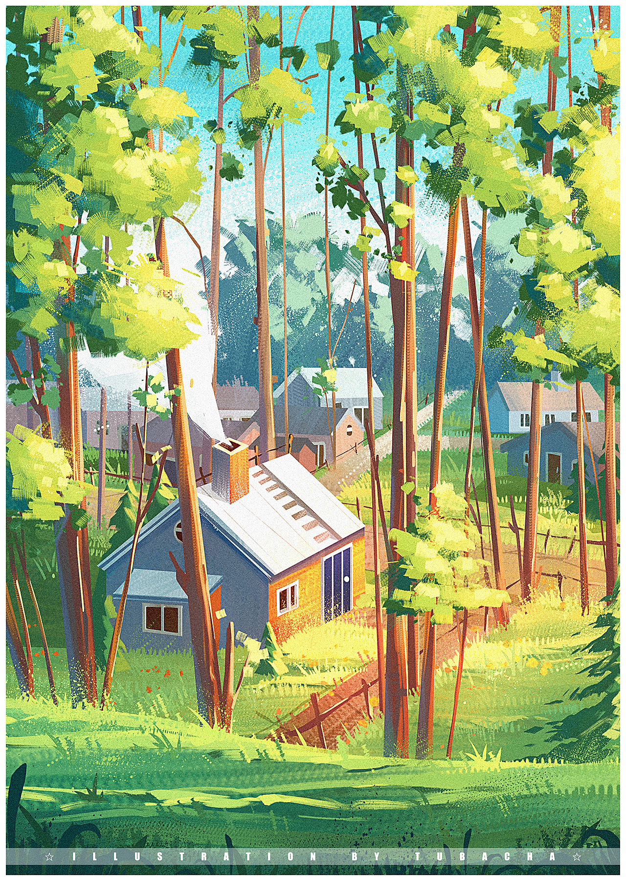 厚涂风景系列——兔八叉（图ZMzI0NTkyODc2） - 创作习作 - 站酷设计师兔八叉原创素材 - 站酷ZCOOL