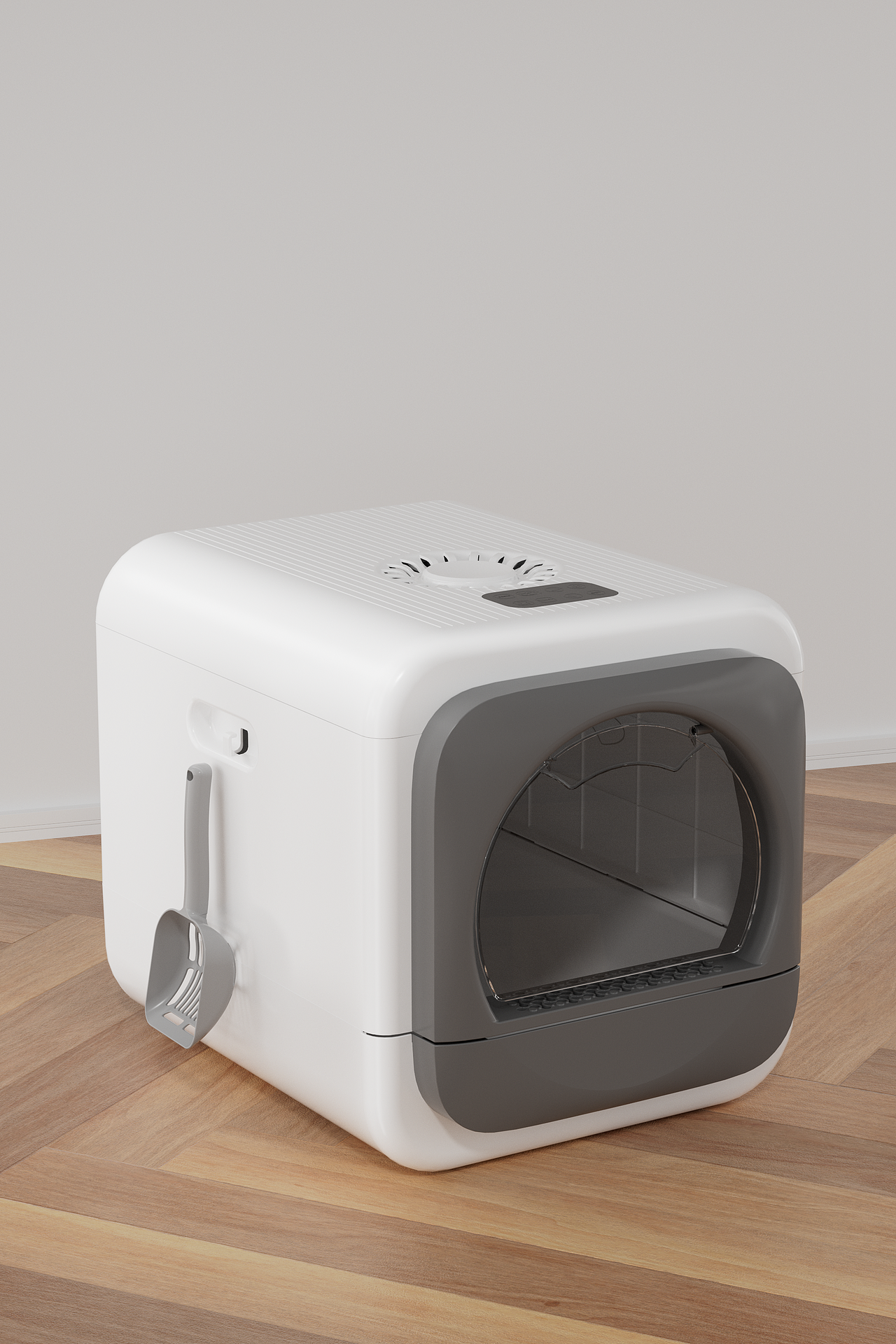 宠物用品 C4D oc渲染 智能除臭猫砂盆（图ZMzU2MTQxNDAw） - 产品 - 站酷设计师小顾不想起名原创素材 - 站酷ZCOOL