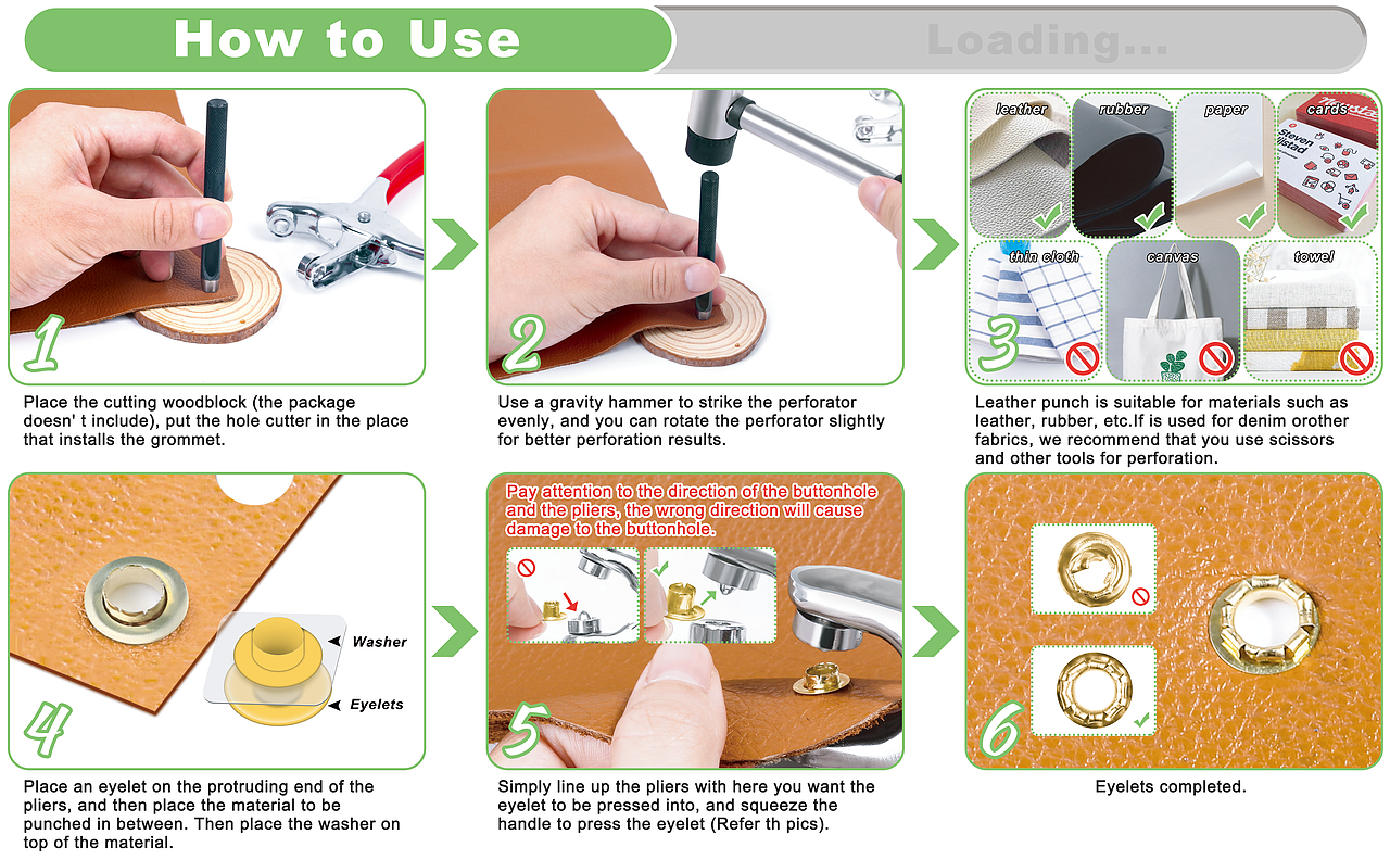 说明书设计-索环孔眼钳套件