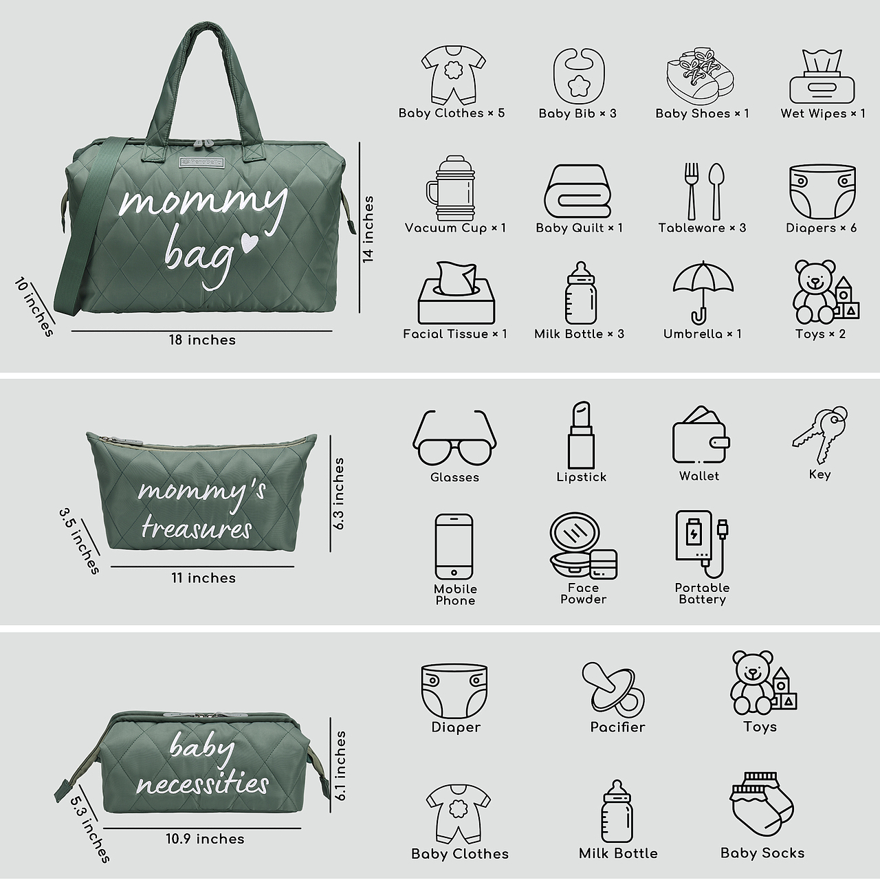 亚马逊产品图片拍摄制作，妈妈包图片制作