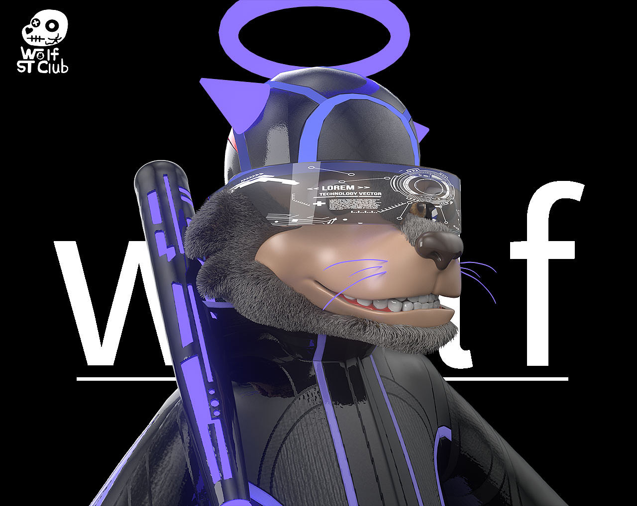 NFT-WOLF ST CLUB 潮狼俱乐部3D潮流头像（图ZMzEzMzUzMDA4） - 人物/生物 - 站酷设计师ElomNicky原创素材 - 站酷ZCOOL