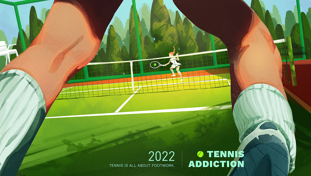 Tennis Addiction 网瘾少女（图ZMzI3MTUwNjcy） - 创作习作 - 站酷设计师擅长吃饭原创素材 - 站酷ZCOOL