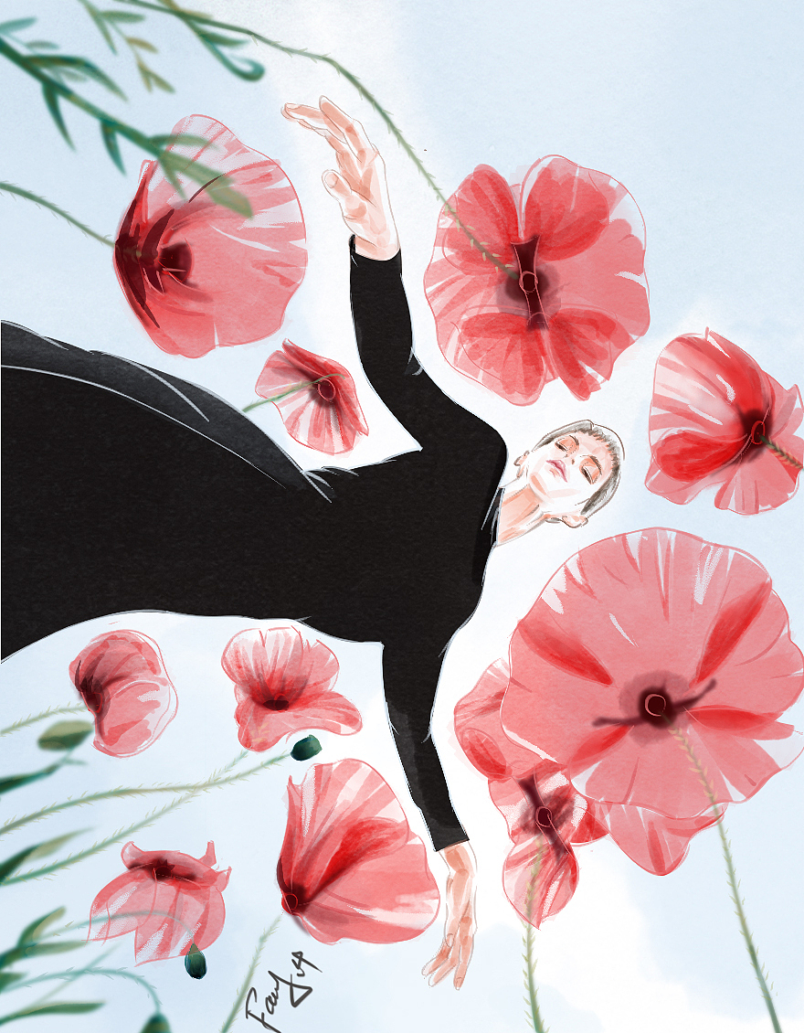 四月·風(fēng)起（圖ZMzY3ODMzNjUy） - 藝術(shù)插畫 - 站酷設(shè)計(jì)師方方的刀刀原創(chuàng)素材 - 站酷ZCOOL