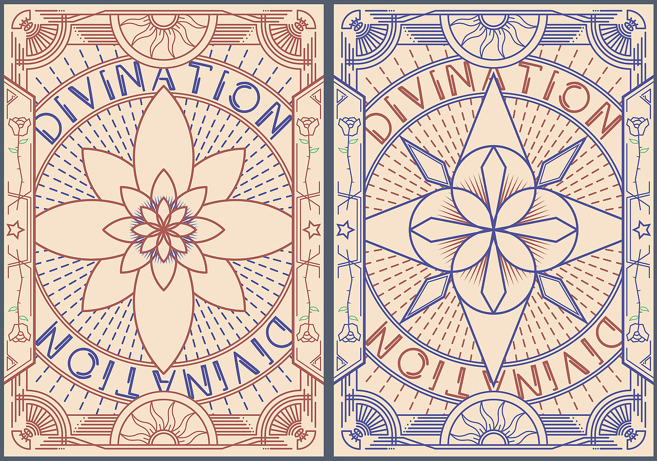 塔罗牌牌背图案练习