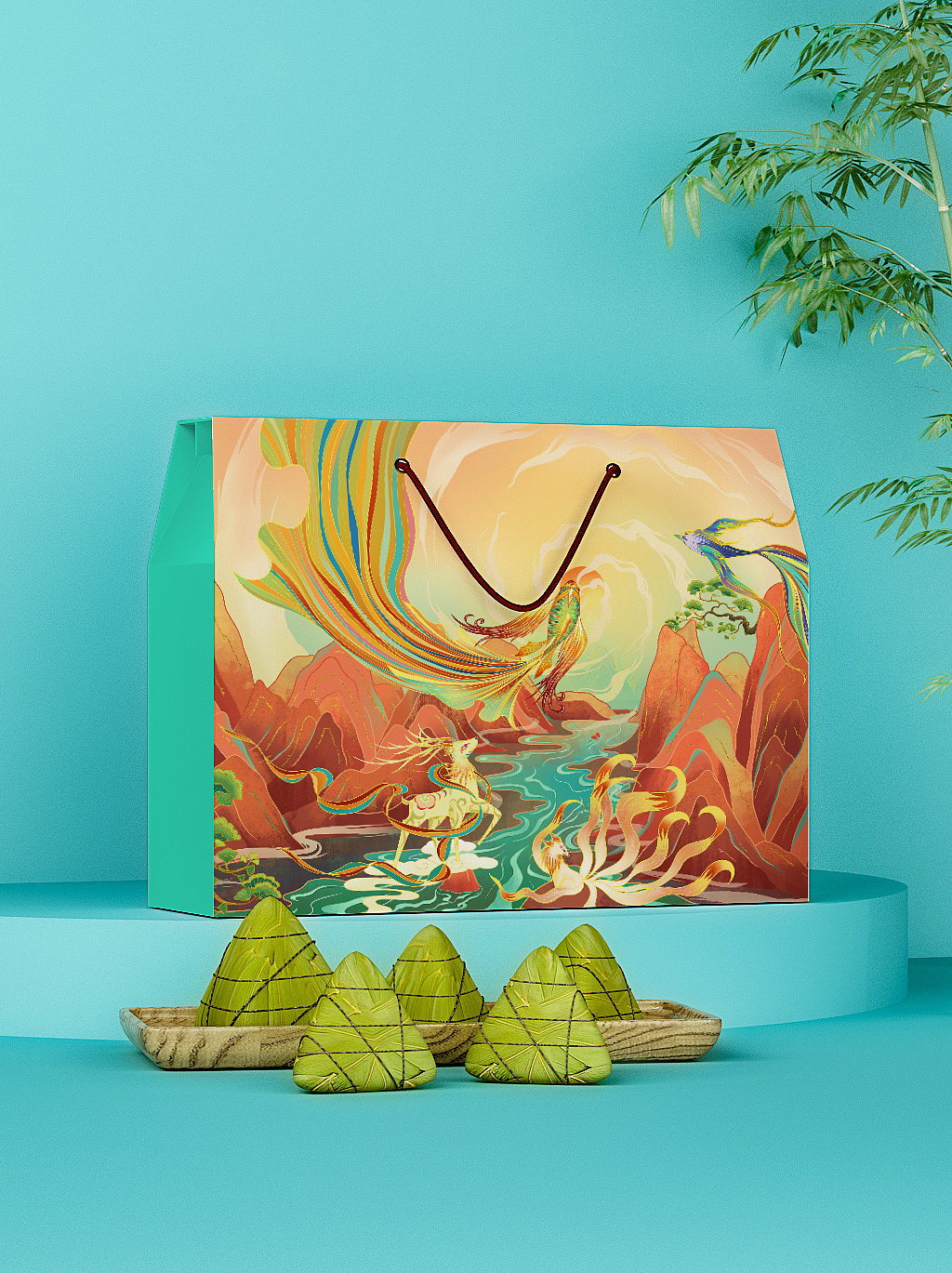 梦回山海——国潮风格插画