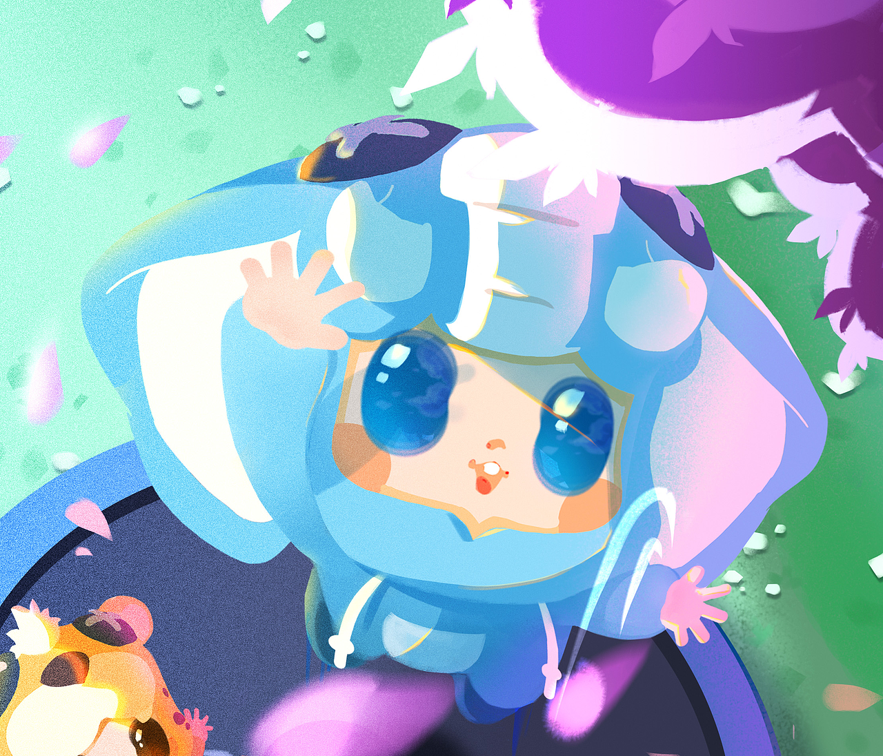 儿童插画日历-三月 《跳》