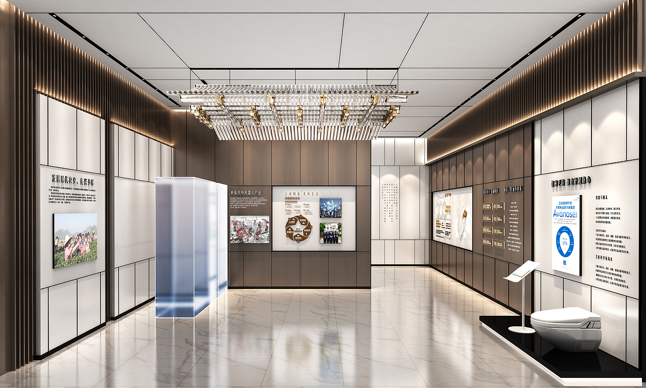 新中式地产展厅（图ZMzU4MzE1OTUy） - 展陈设计 - 站酷设计师零感展陈设计原创素材 - 站酷ZCOOL