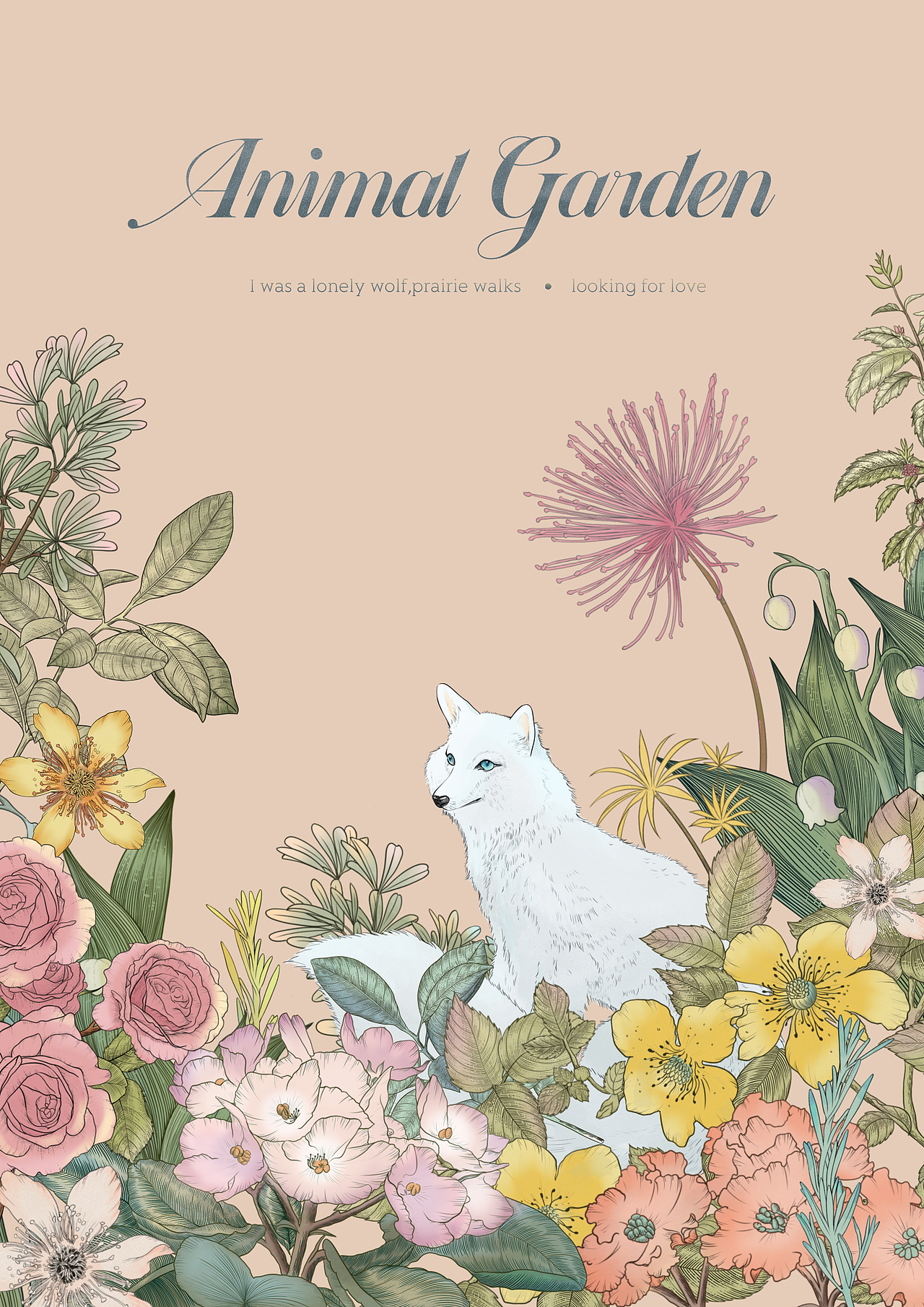 彩色钢笔版画|Animal garden动物花园之冬与春的味道