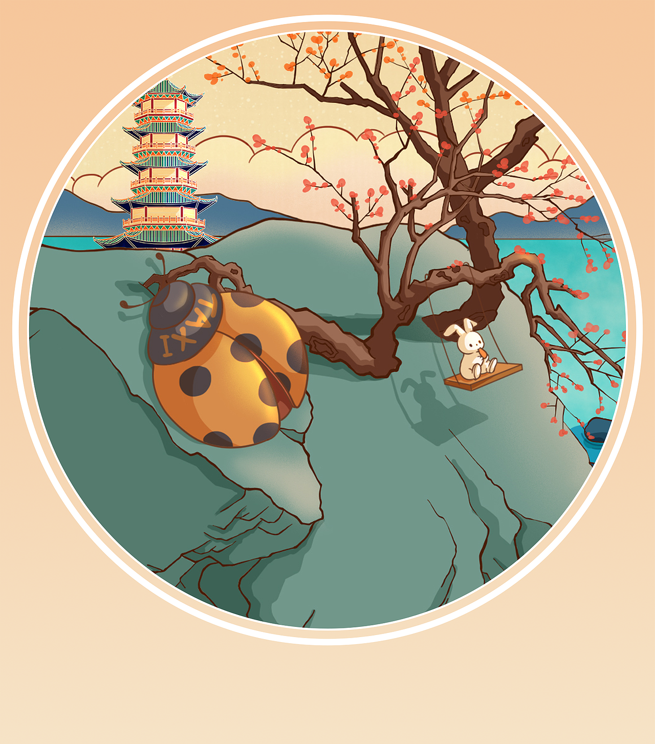 兔年画兔--《春夏秋冬 前兔似锦》长卷