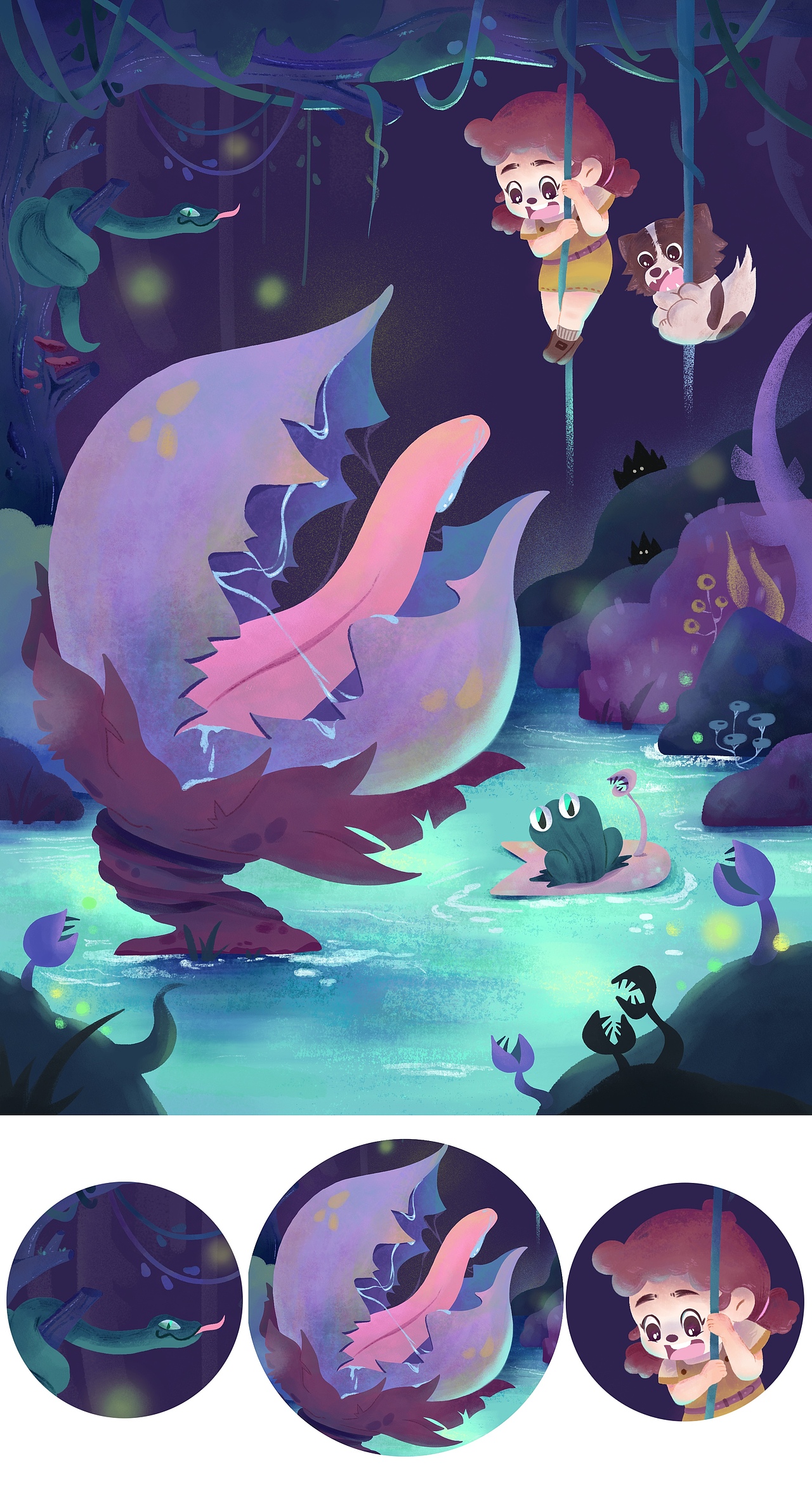 和美食猎人的2022 | 儿童插画（图ZMzIzNDQ2NjY4） - 儿童插画 - 站酷设计师若若和肉肉原创素材 - 站酷ZCOOL