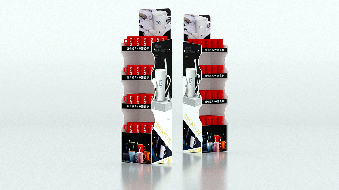 马克杯商超陈列展示盒