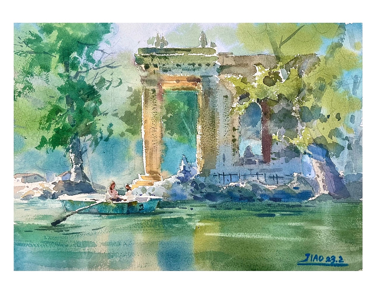 水彩風景 ——【春 日】（圖ZMzQyNTkzMjcy） - 繪畫 - 站酷設計師愛畫水彩的嬌嬌原創(chuàng)素材 - 站酷ZCOOL