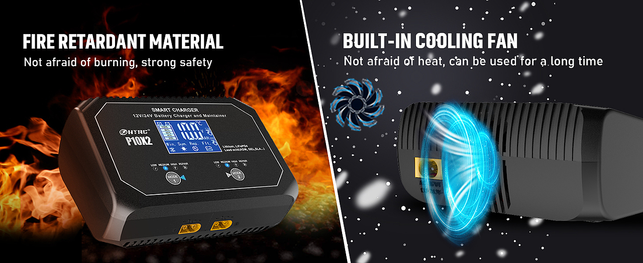 P10X2 smart battery charger