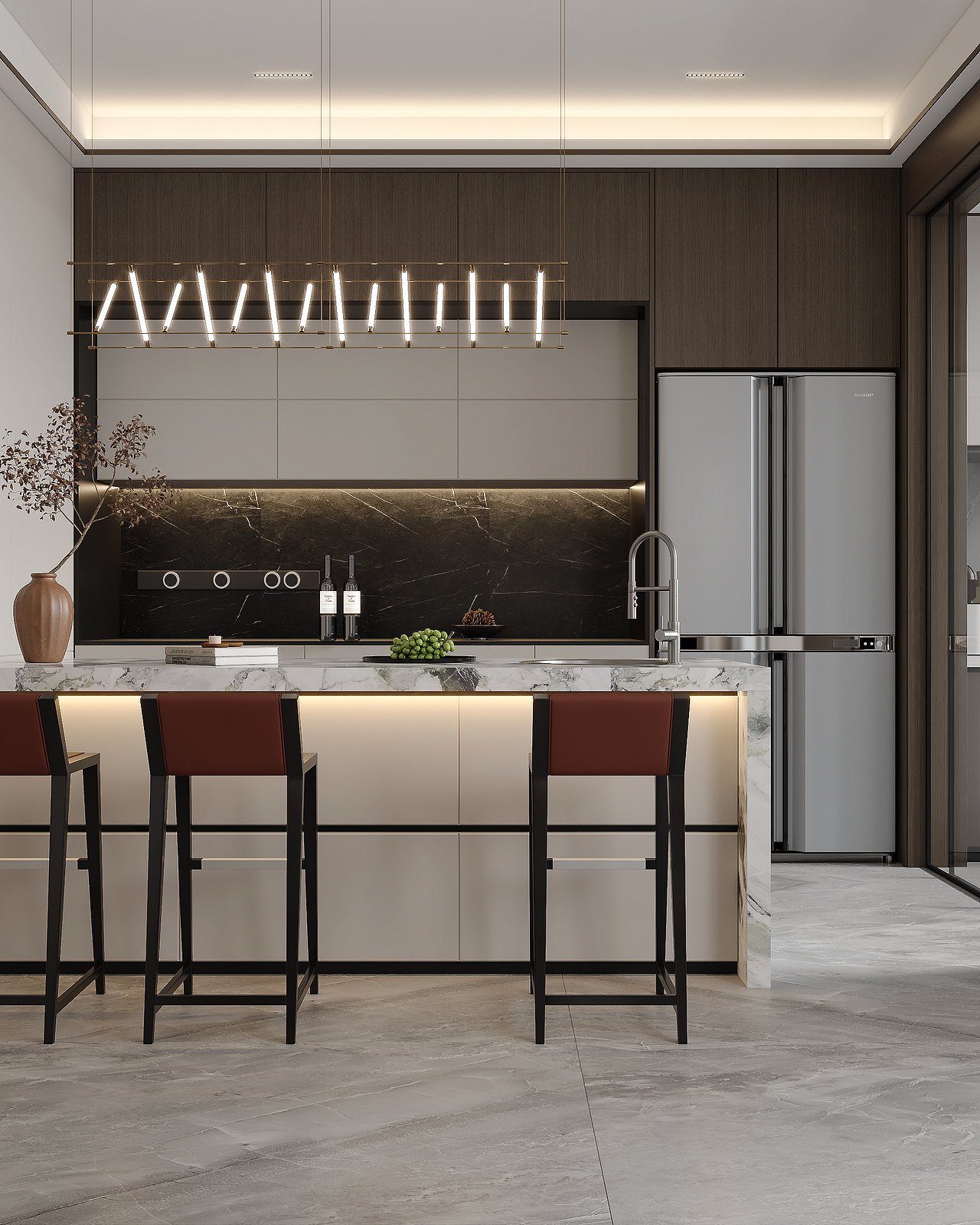 新中式客厅餐厅（图ZMzE3ODQ4OTM2） - 家装设计 - 站酷设计师韩熙媛原创素材 - 站酷ZCOOL