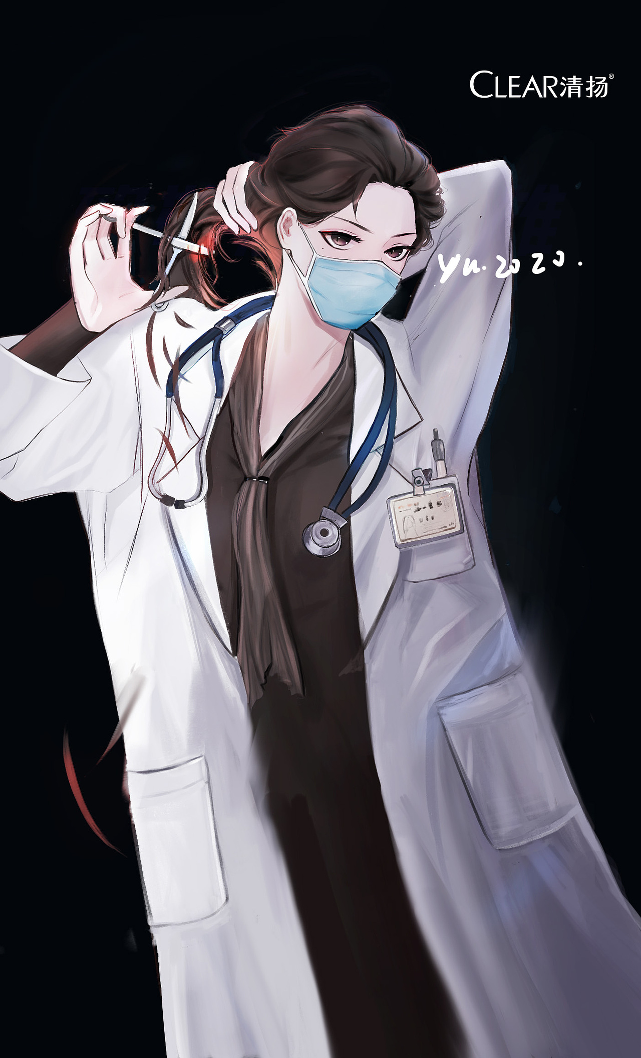 联合CLEAR清扬｜致敬短发英雄（图ZMjk3OTE5Mzc2） - 商业插画 - 站酷设计师summeryuyuuu原创素材 - 站酷ZCOOL