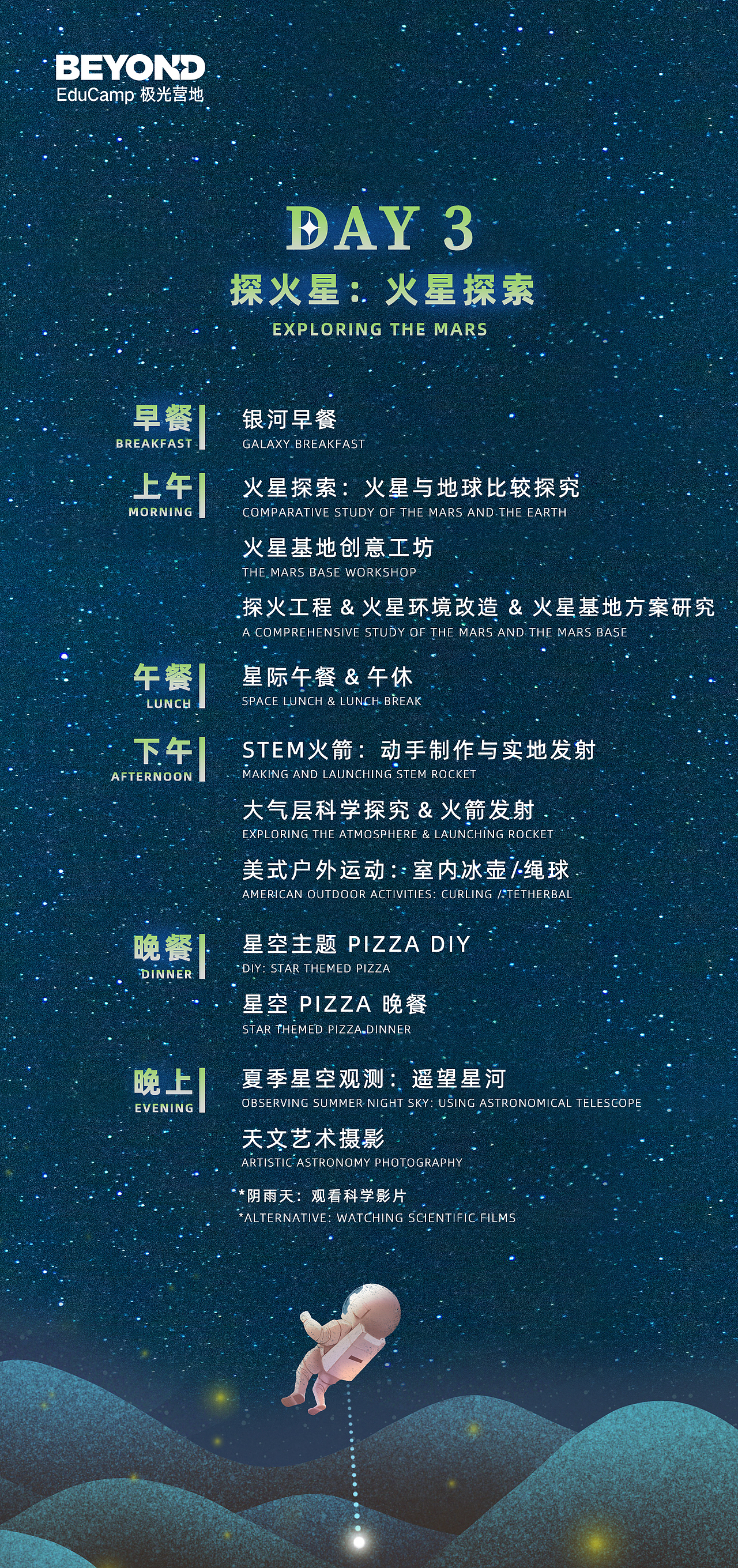 【海报】极光营地夏令营海报