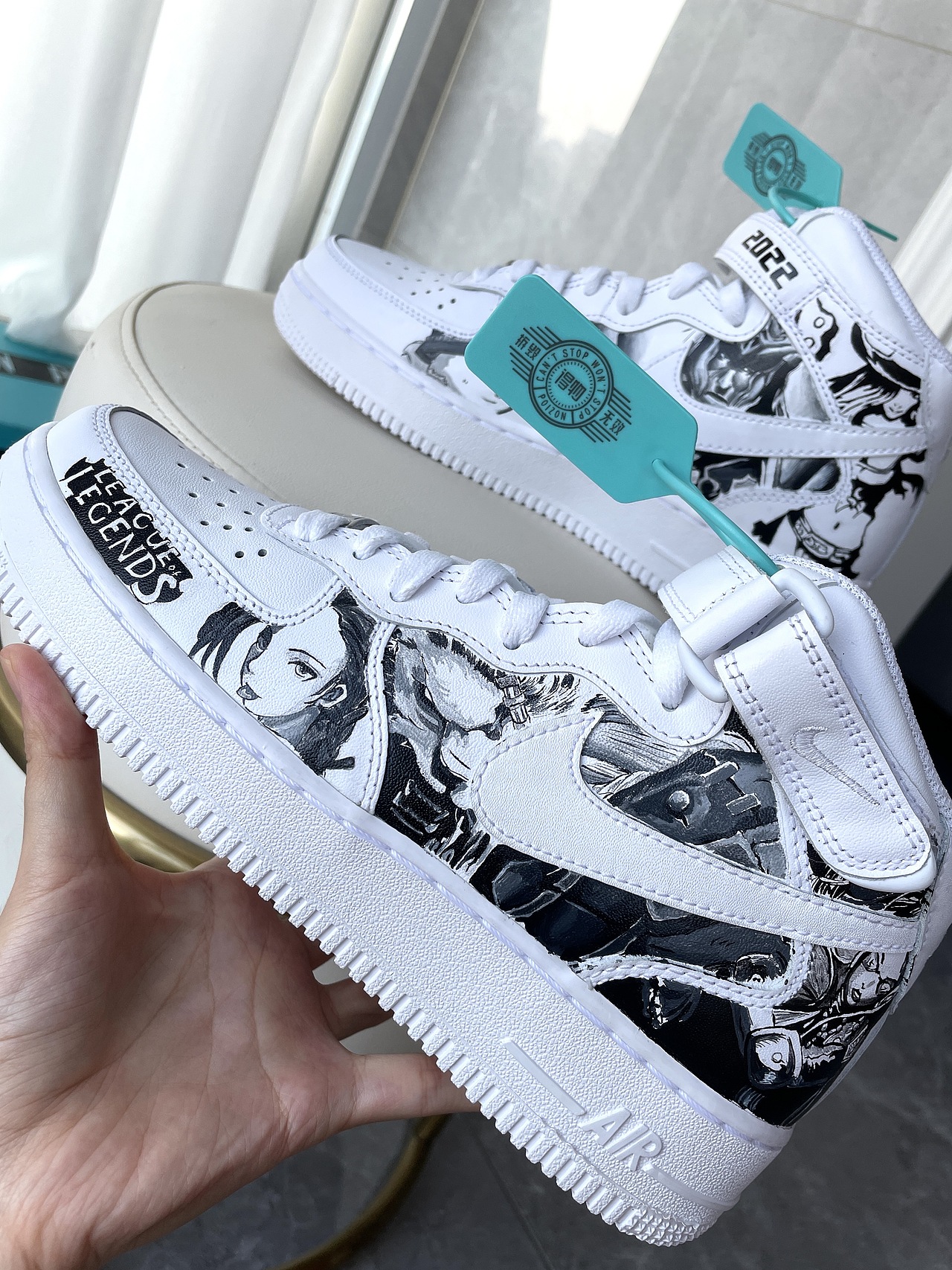 英雄联盟 X 手绘鞋 | 英雄联盟漫改空军一号（图ZMzEzOTEzNzky） - 其他手工艺 - 站酷设计师李木子o原创素材 - 站酷ZCOOL