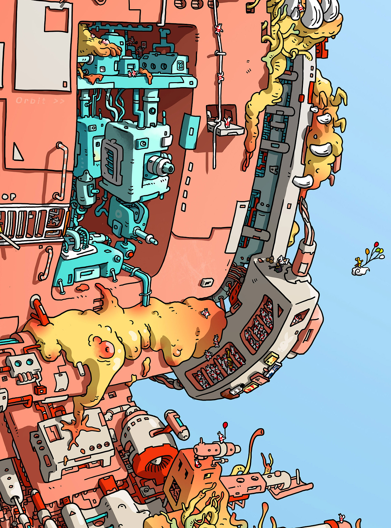 方寸宇宙 边疆号（图ZMzUyNjQ3MTMy） - 艺术插画 - 站酷设计师彼德速写本子原创素材 - 站酷ZCOOL