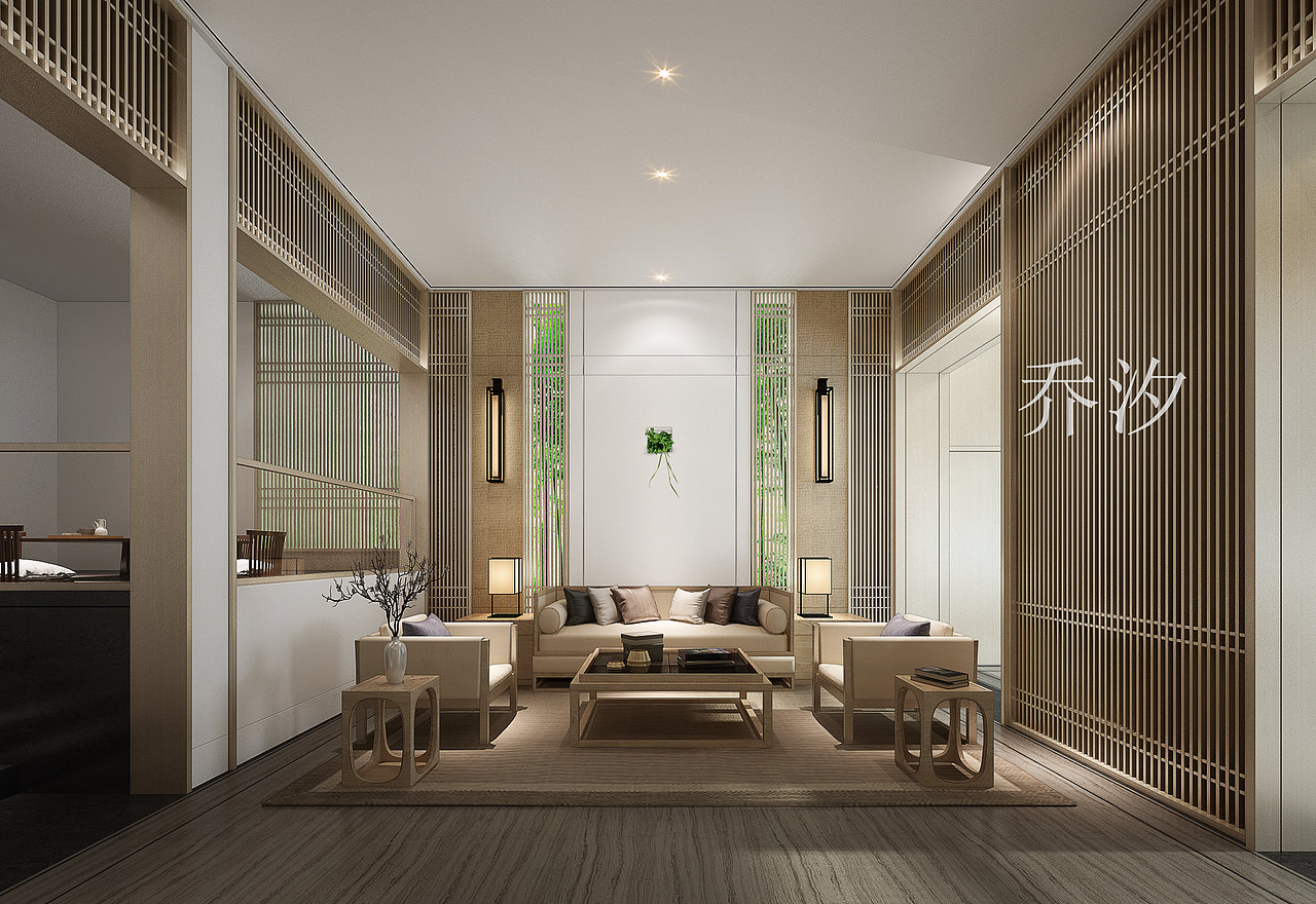 会所|简约静谧雅舍空间（图ZMzQ4MTAxMTcy） - 商业空间设计 - 站酷设计师乔小汐原创素材 - 站酷ZCOOL