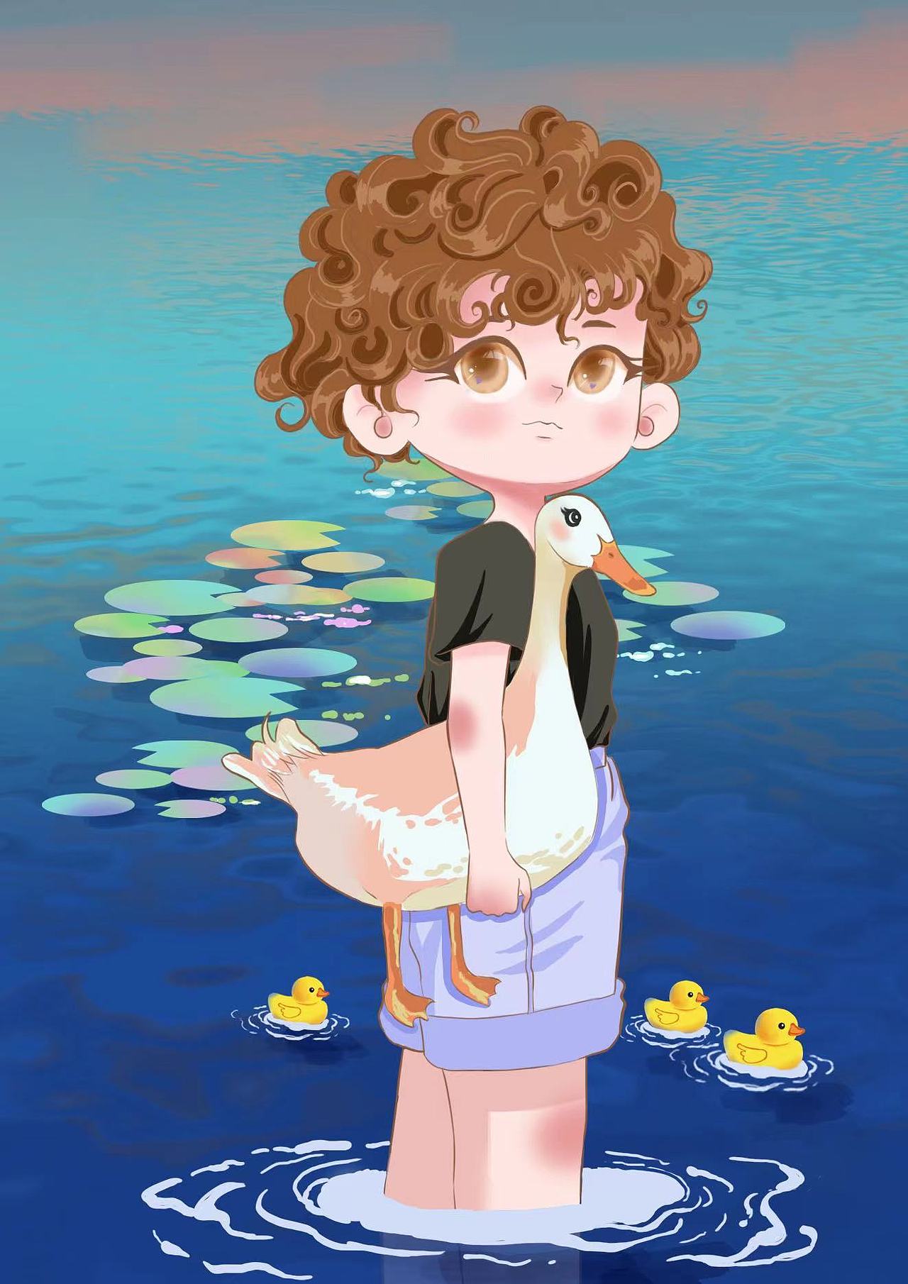 夏天的风轻轻吹过（图ZMzAyNjMyMDk2） - 创作习作 - 站酷设计师amber晏原创素材 - 站酷ZCOOL