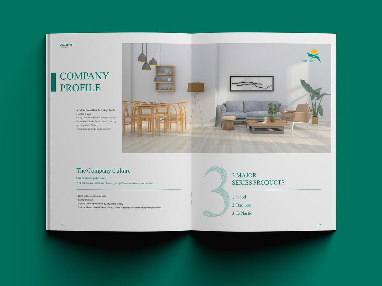家装地板画册设计