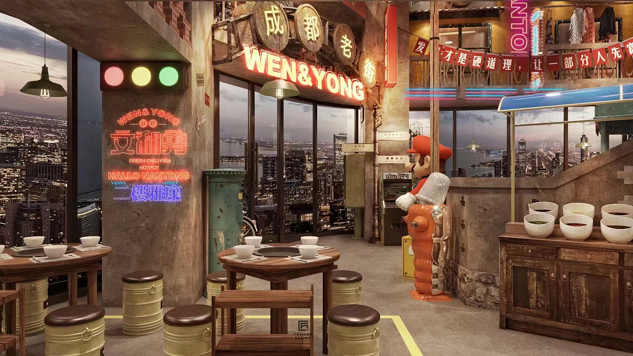 复古火锅店设计| 精致感与烟火气之间的融合