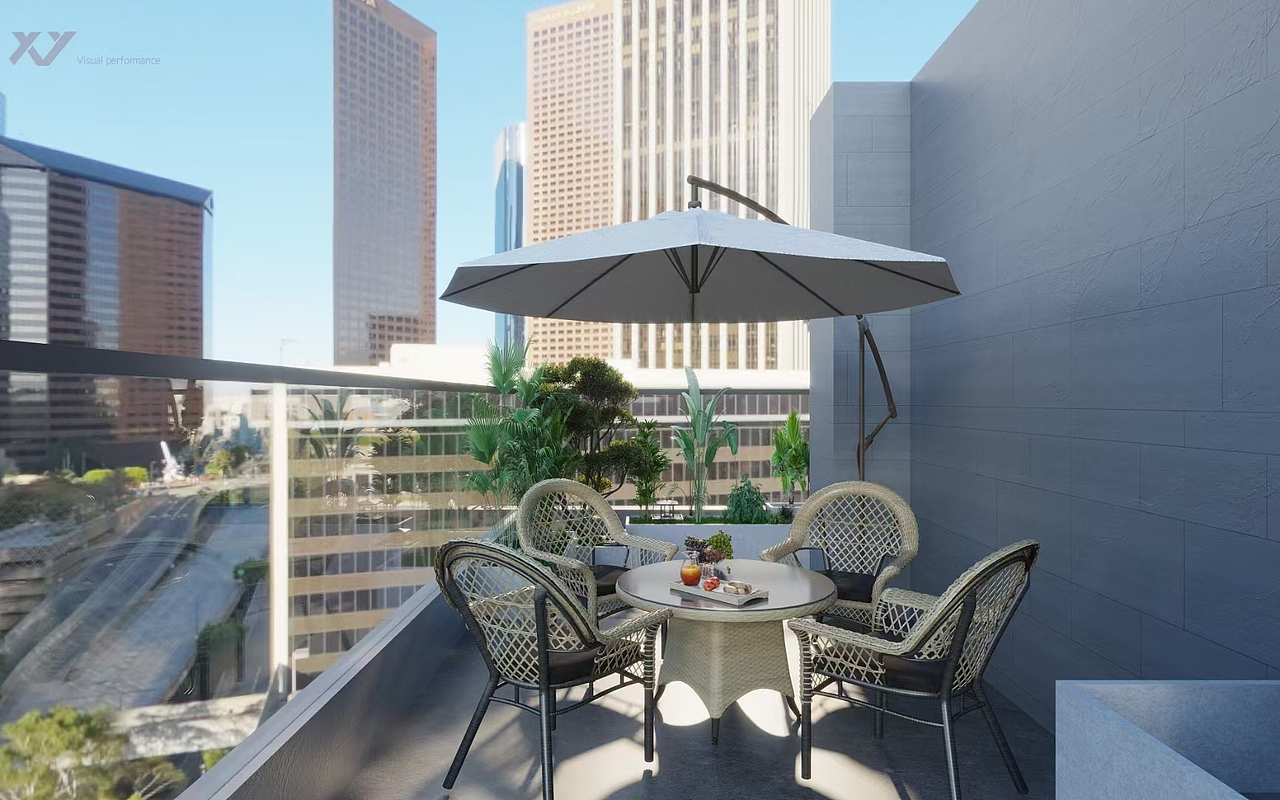 别墅花园+露台设计