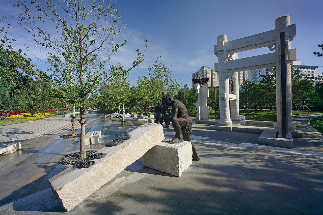 北京金中都公园主雕塑《营城建都》,一晃12年过去了。(图ZMzU5NzExNjky) - 雕塑 - 站酷设计师九素原力原创素材 - 站酷ZCOOL