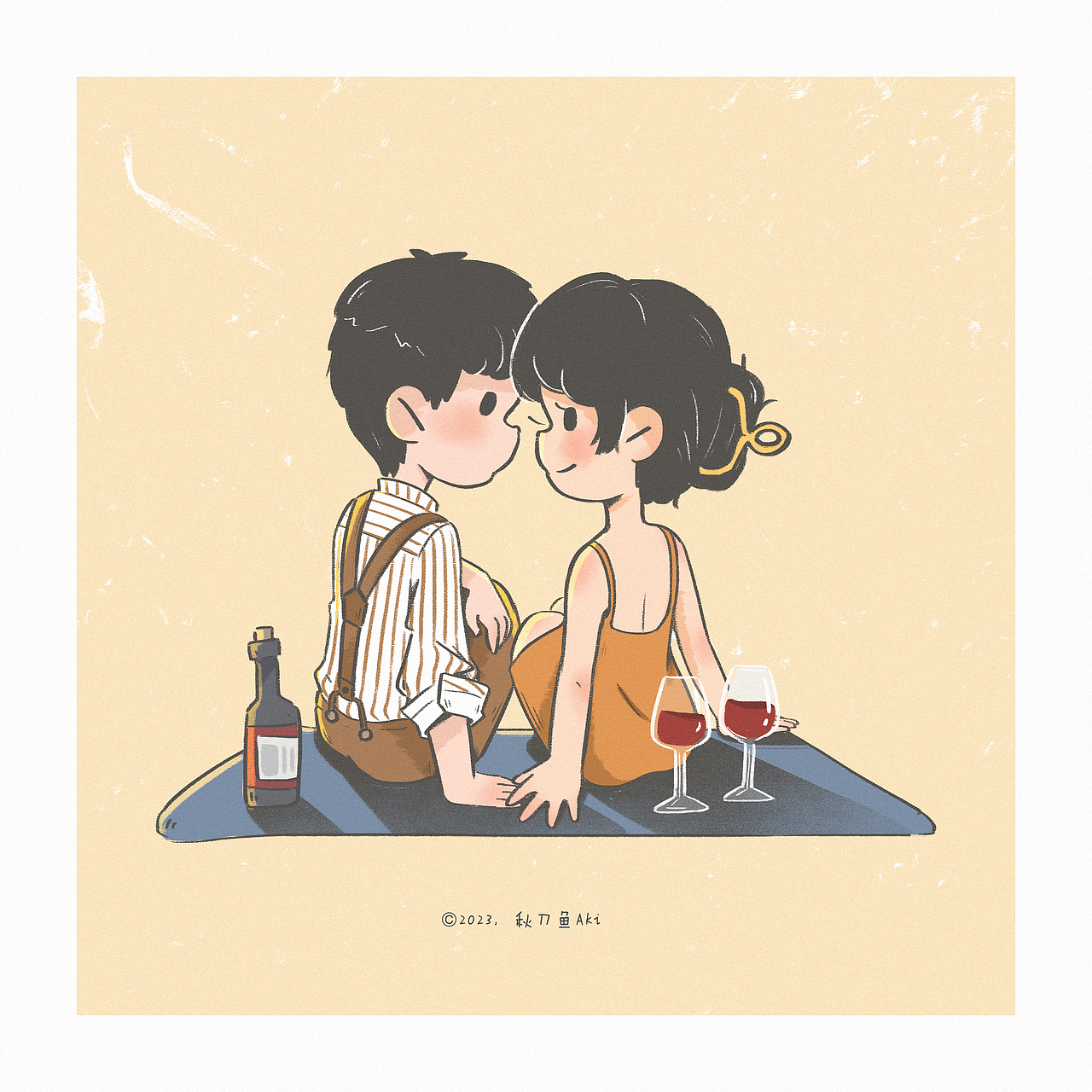 给朋友画的婚礼周边