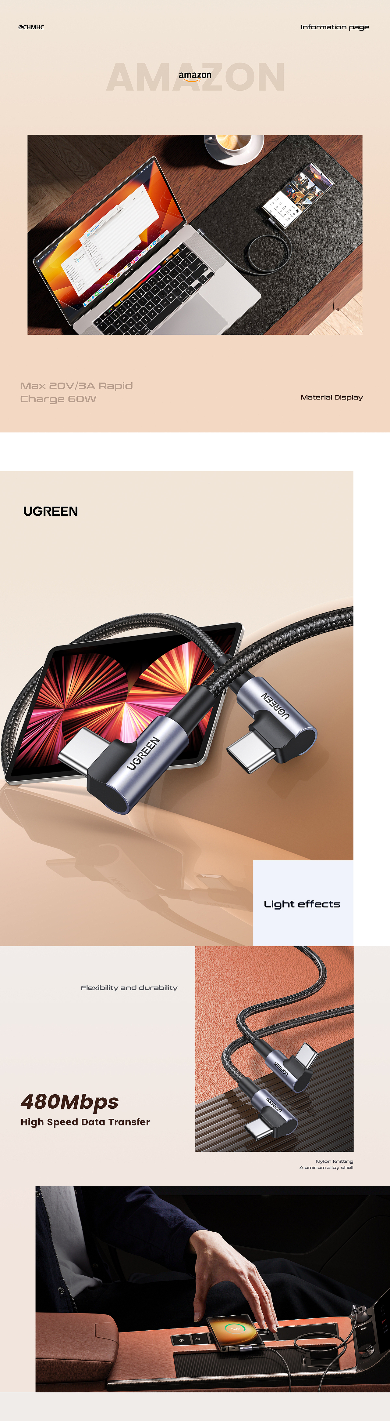 【UGREEN 2023 Q1 亚马逊作品 】（图ZMzM3MTYzNTg4） - 电商 - 站酷设计师CHMHC原创素材 - 站酷ZCOOL