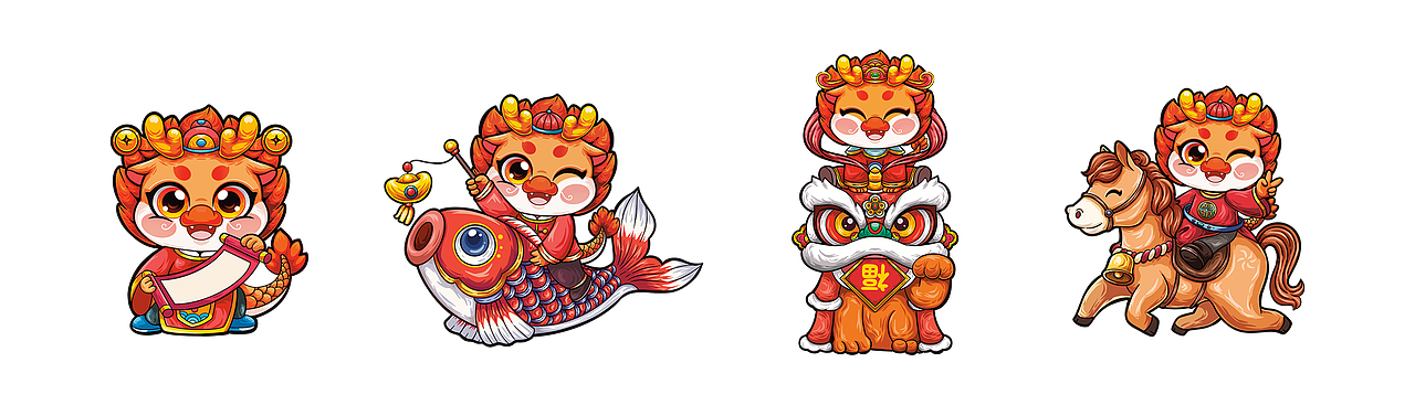 龙年国潮插画系列