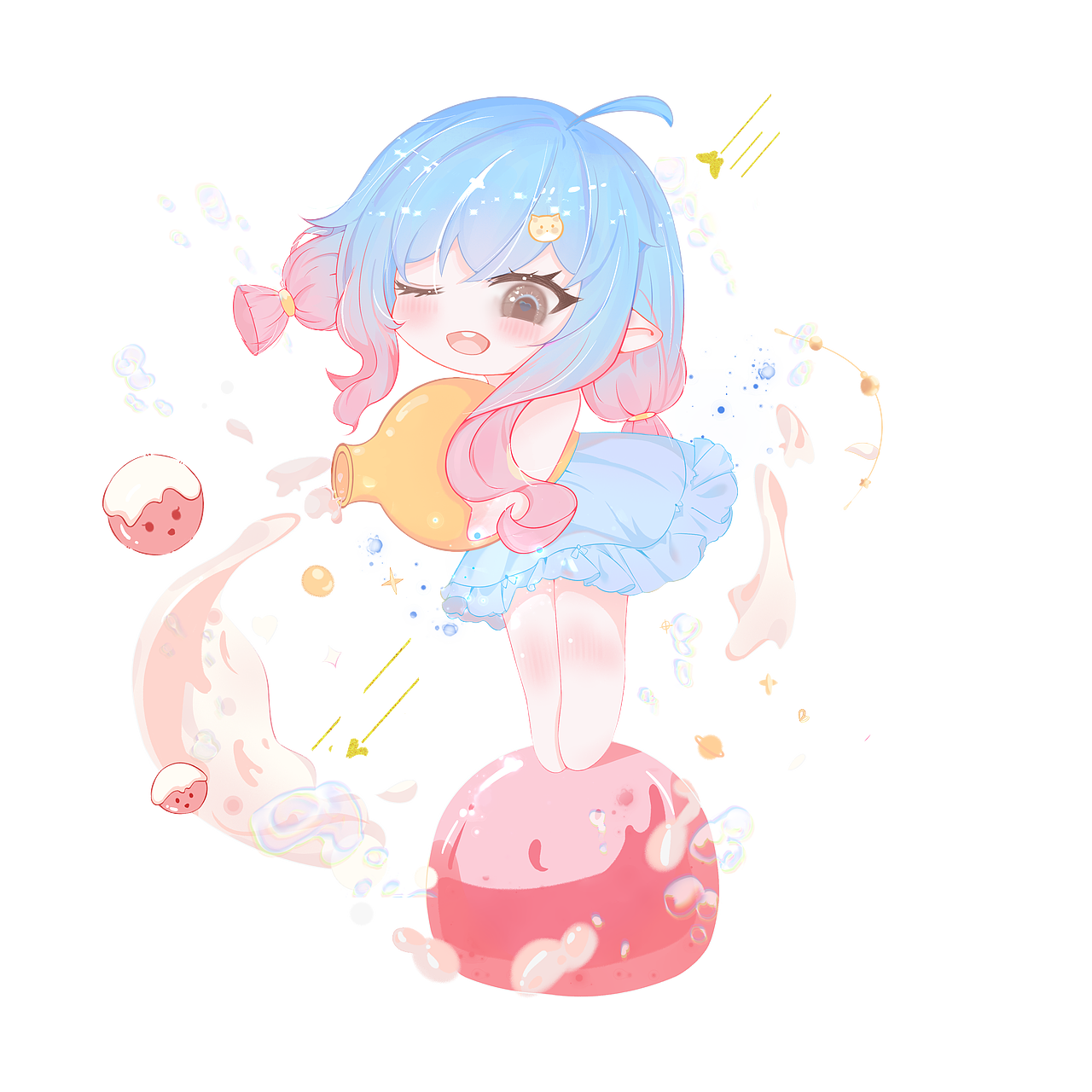 好看妹妹（图ZMzE0MTE3ODUy） - 艺术插画 - 站酷设计师繁星studio原创素材 - 站酷ZCOOL