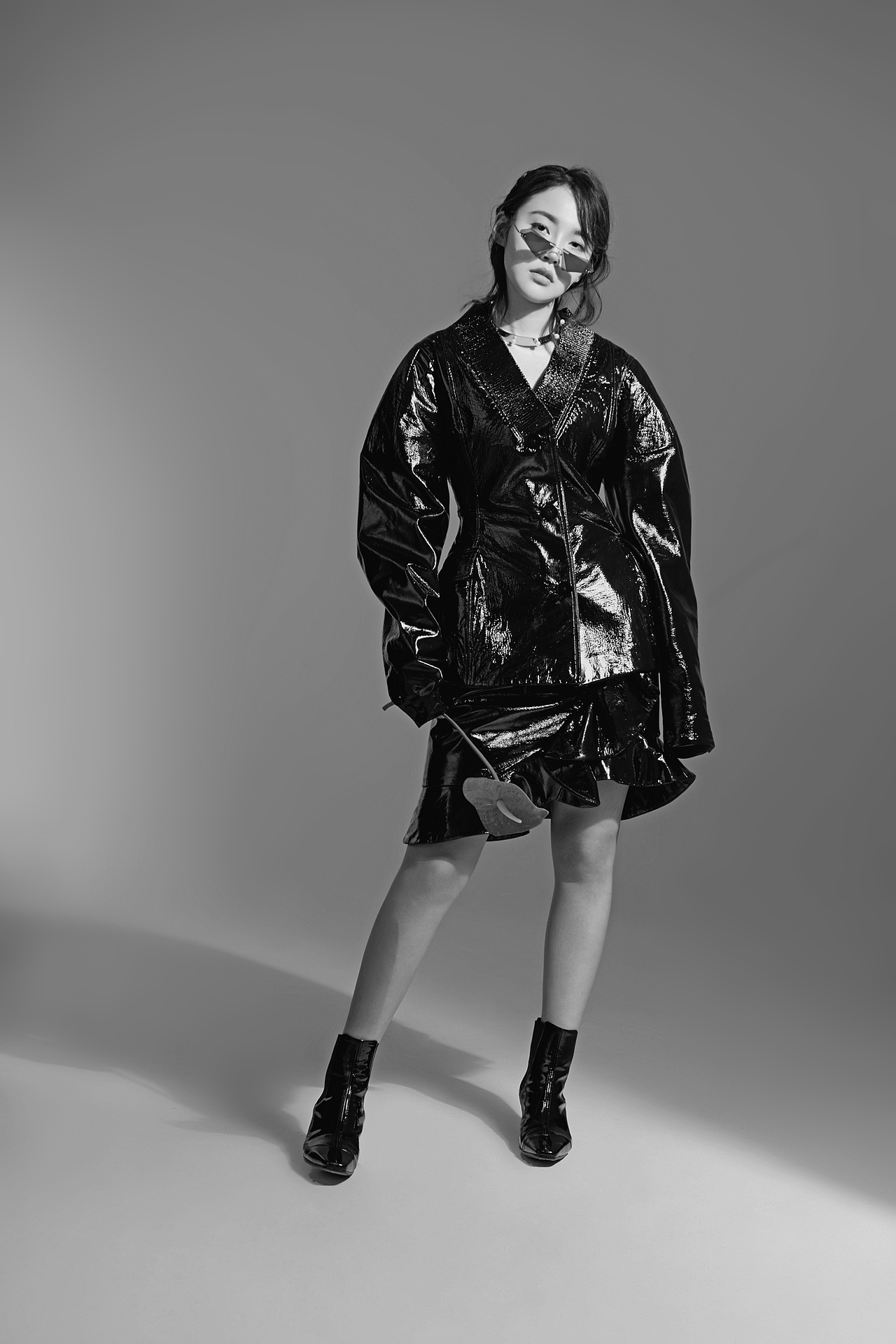 艺人张佳宁杂志拍摄