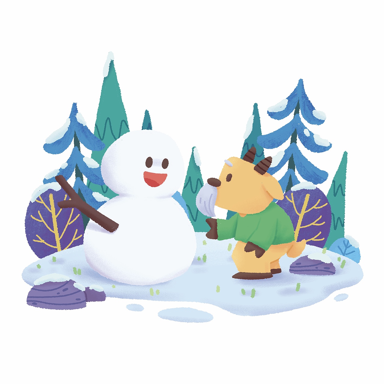 低幼点读书项目(已商用)|儿童插画小场景