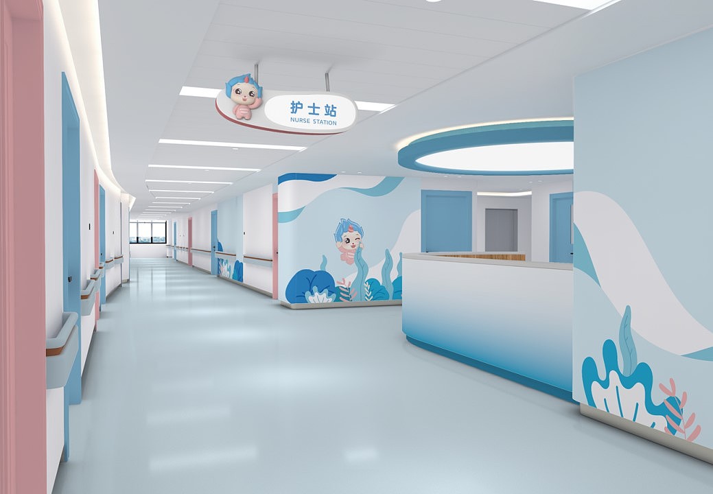 安徽六安妇保院IP形象,导视标识,空间设计