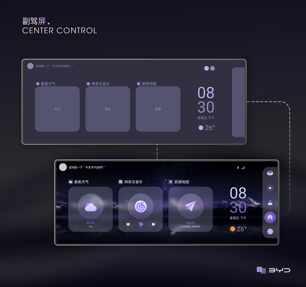 车载HMI（图ZMzYyNzcwODUy） - 交互/UE - 站酷设计师氵夕酱原创素材 - 站酷ZCOOL