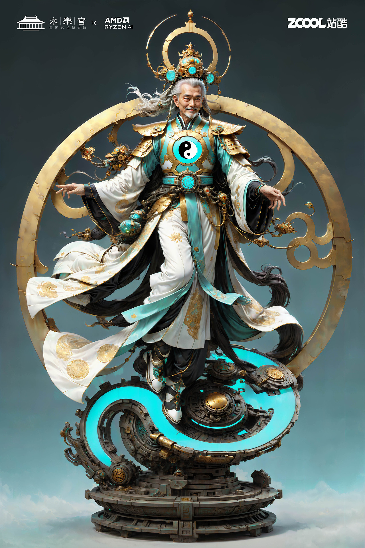 朝元群仙 赛博集结（图ZMzU4NjcyMzc2） - AI作品 - 站酷设计师鲨鱼丹原创素材 - 站酷ZCOOL