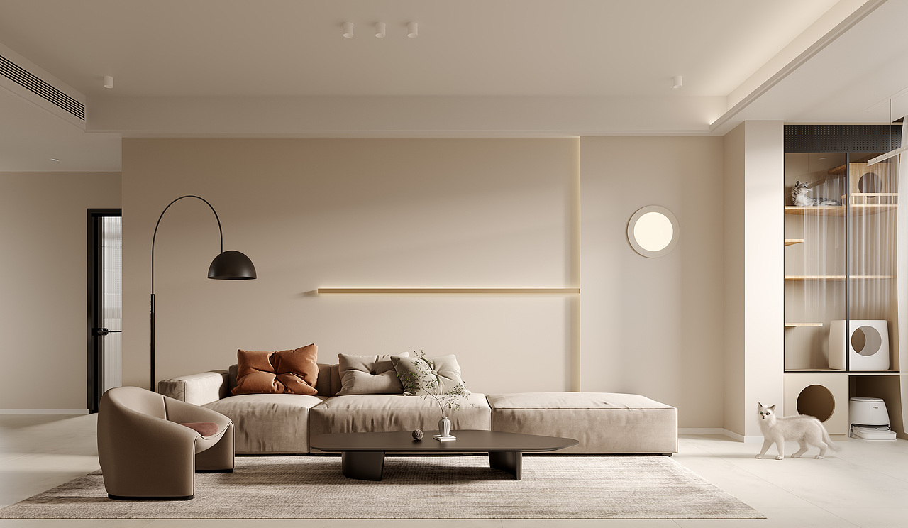 奶油空间（图ZMzEyNDIwNTcy） - 建筑/空间 - 站酷设计师叶青效果表现原创素材 - 站酷ZCOOL