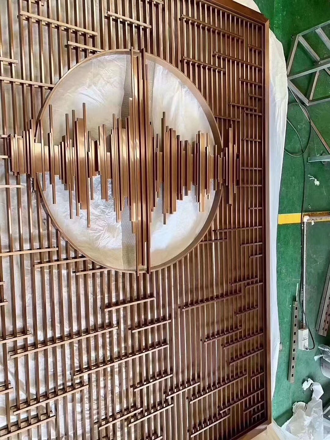 豪华装饰屏风隔断不锈钢折叠屏风厂家定制