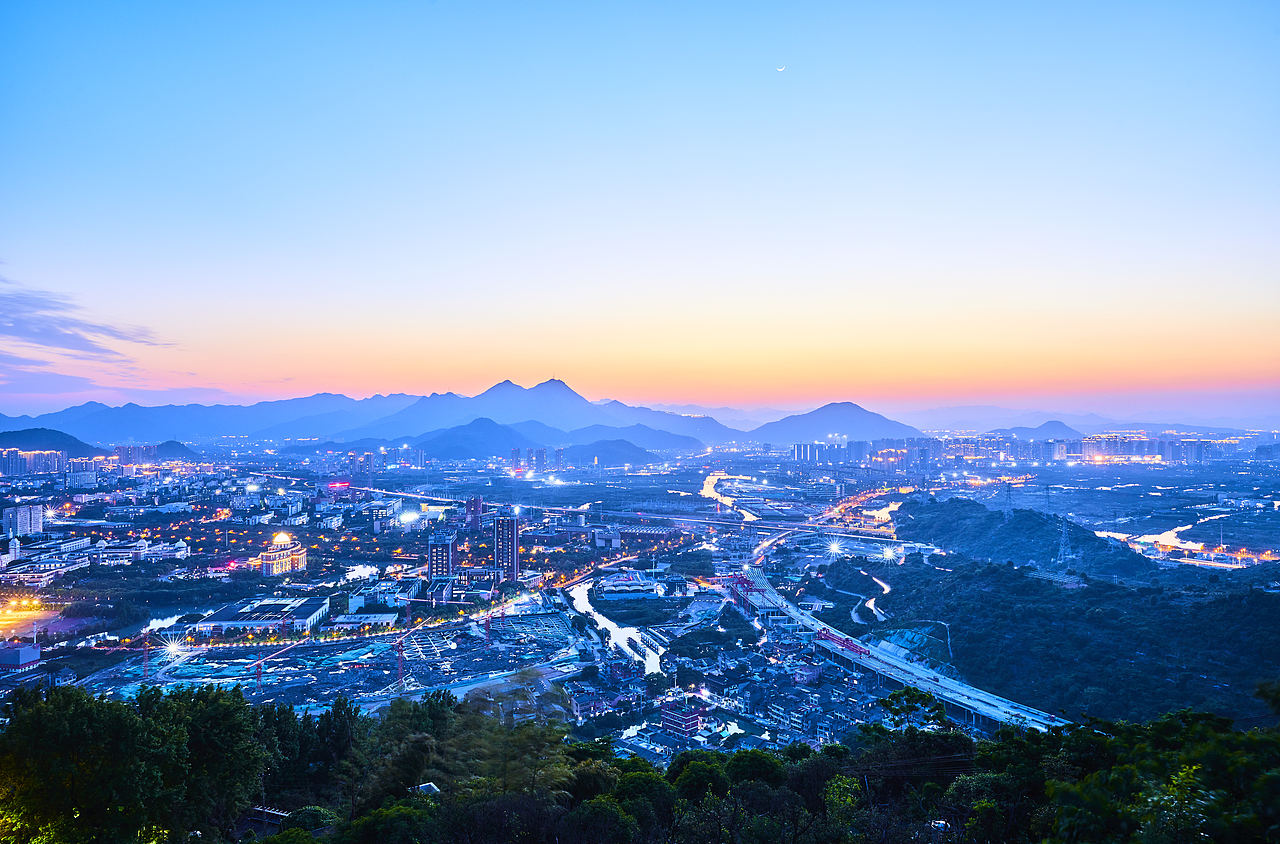 傍晚日落后的日转夜延时摄影（图ZMjk5OTkxMzY4） - 栏目片头 - 站酷设计师禹之66原创素材 - 站酷ZCOOL