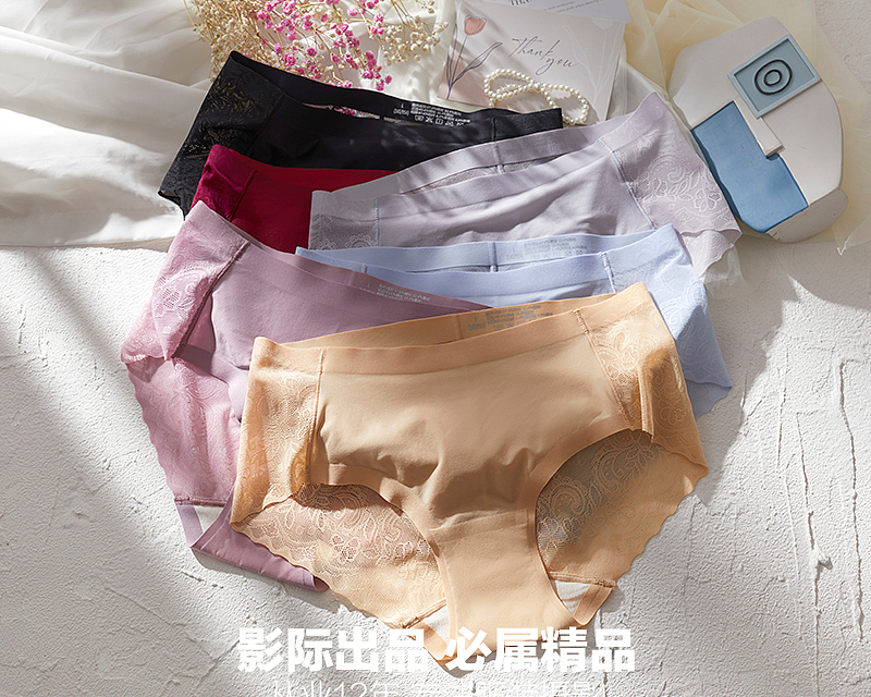 内裤文胸创意平铺拍 INS 网红风