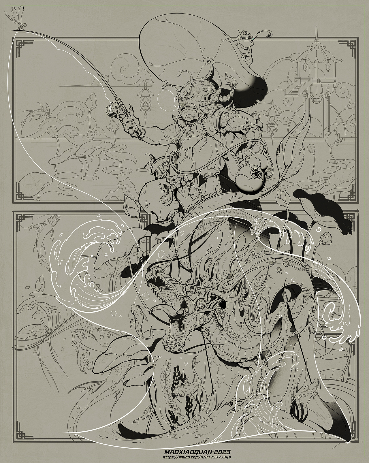 《山海朋克》系列原创插画（图ZMzUyMzMzMzAw） - 商业插画 - 站酷设计师猫小犬原创素材 - 站酷ZCOOL