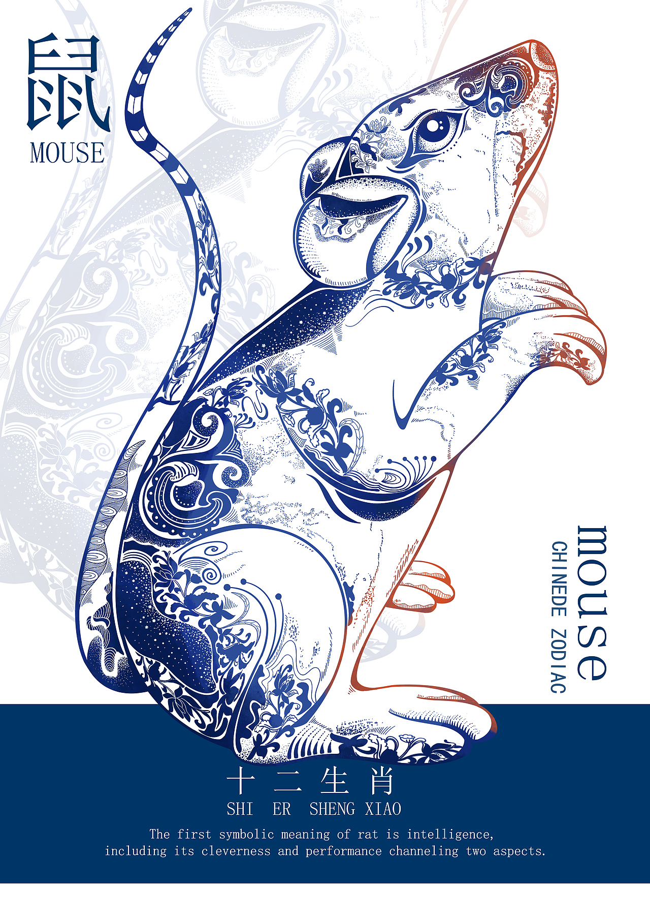 十二生肖系列国潮插画