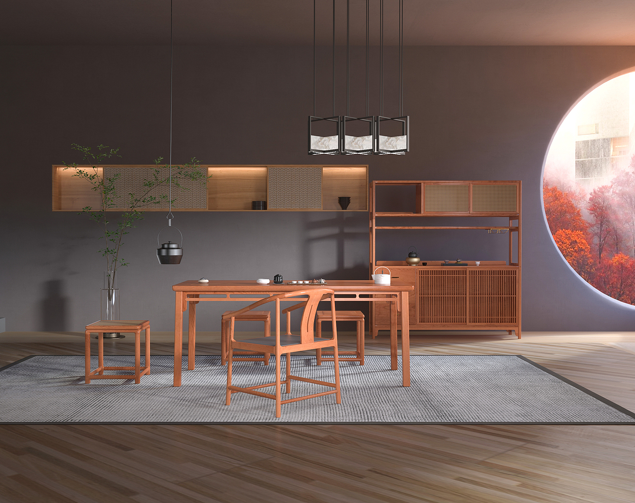 新中式家具场景展示