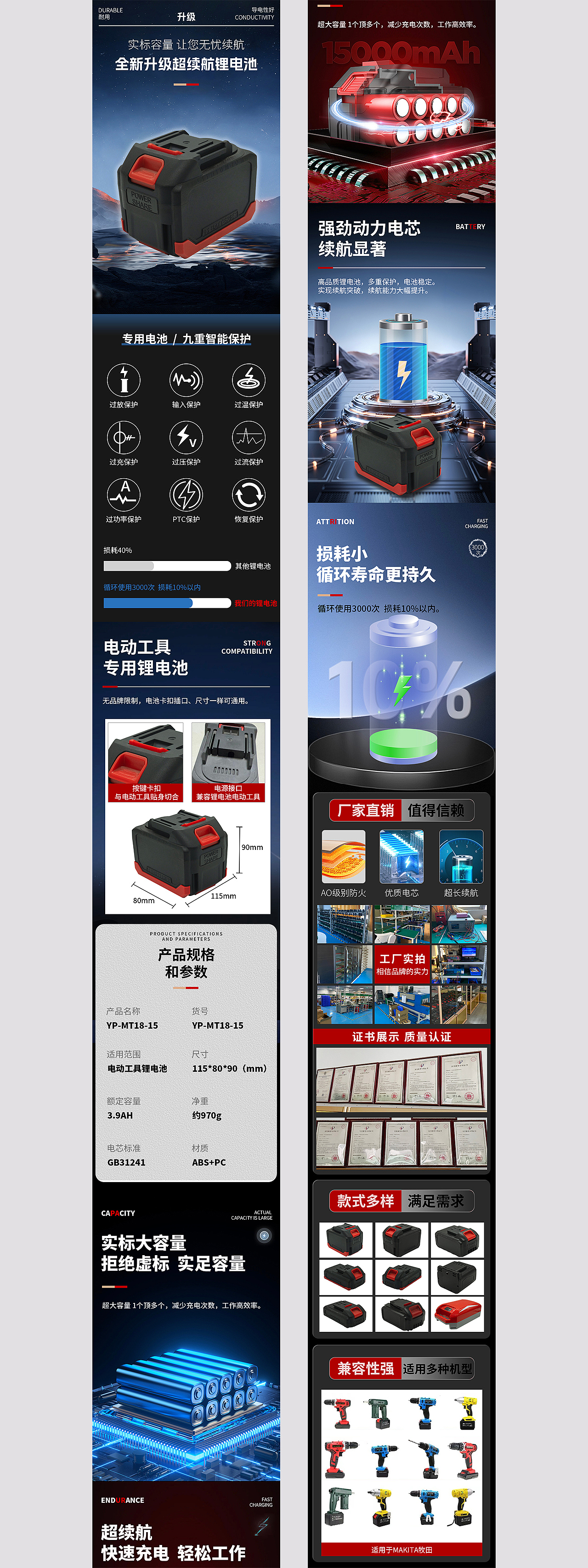 锂电池详情页（图ZMzYzMTUwMjU2） - 其他平面 - 站酷设计师咸鱼小富富原创素材 - 站酷ZCOOL