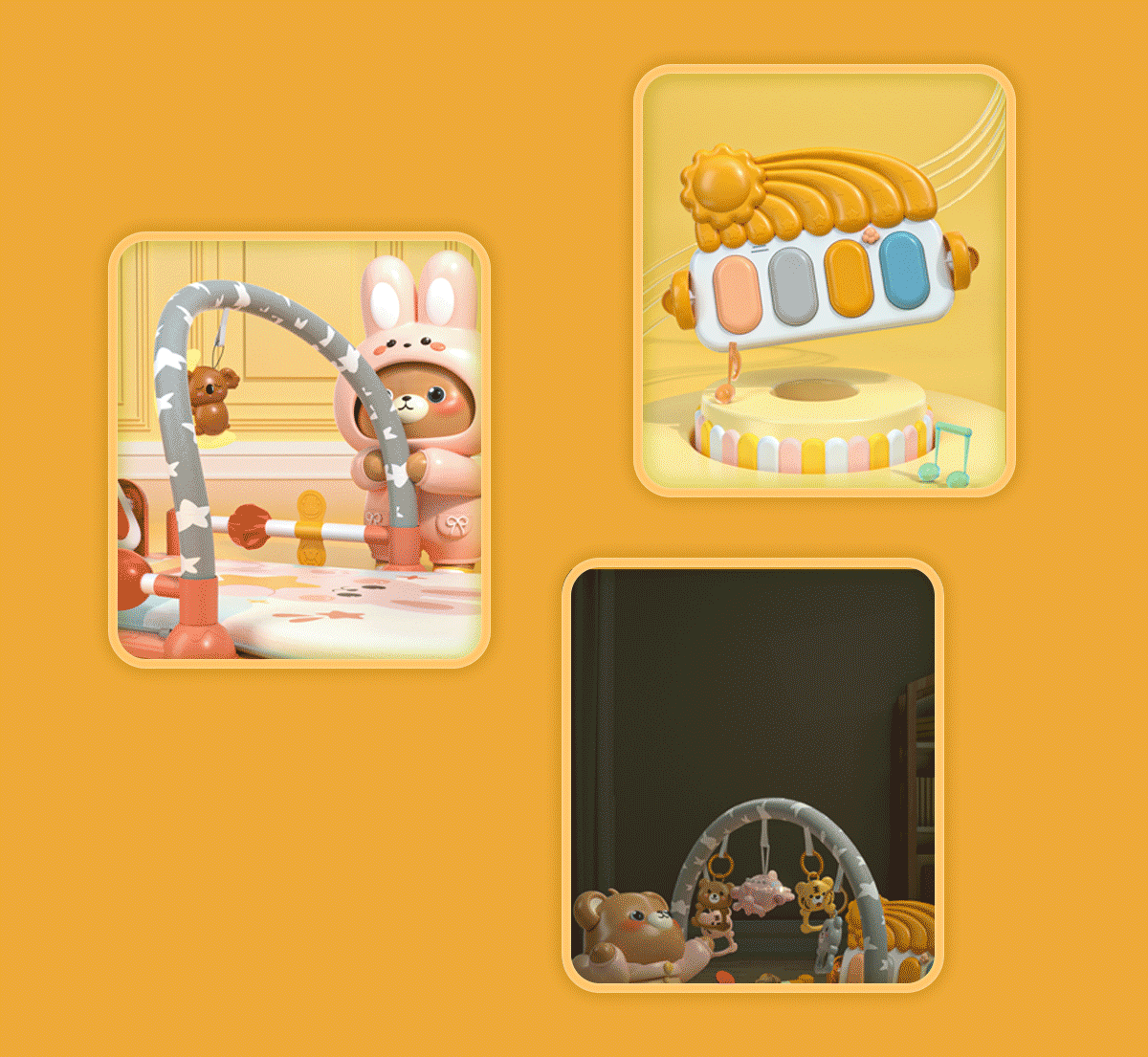 婴幼儿健身架产品开发&电商详情页（图ZMzI5NTU3NjQ0） - 电商 - 站酷设计师呜啦啦设计工作室原创素材 - 站酷ZCOOL