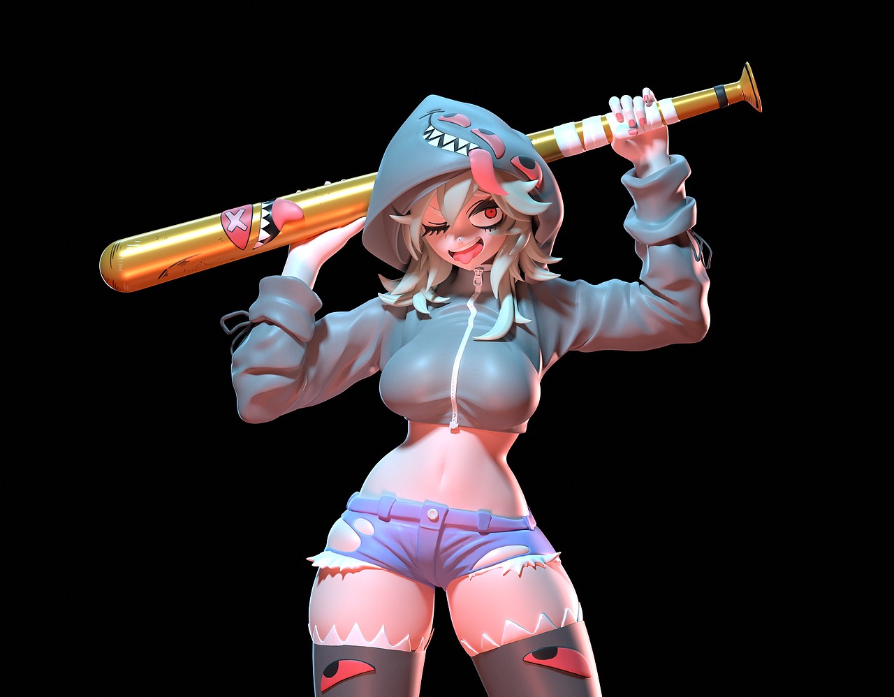 云普集VIP学员作品《潮流棒球女孩》