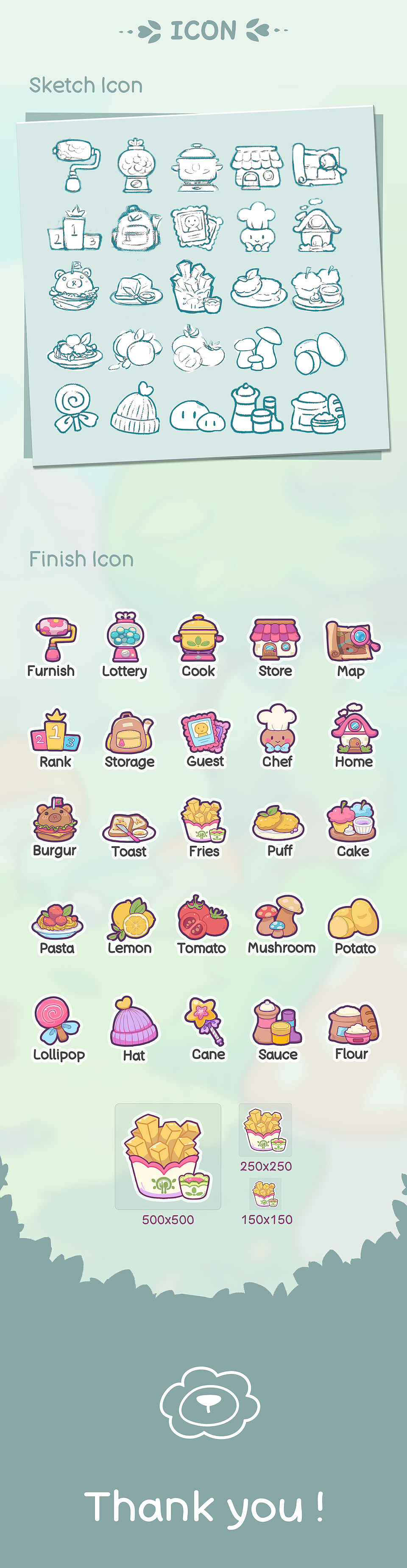 绿树餐厅 模拟经营类 游戏界面设计