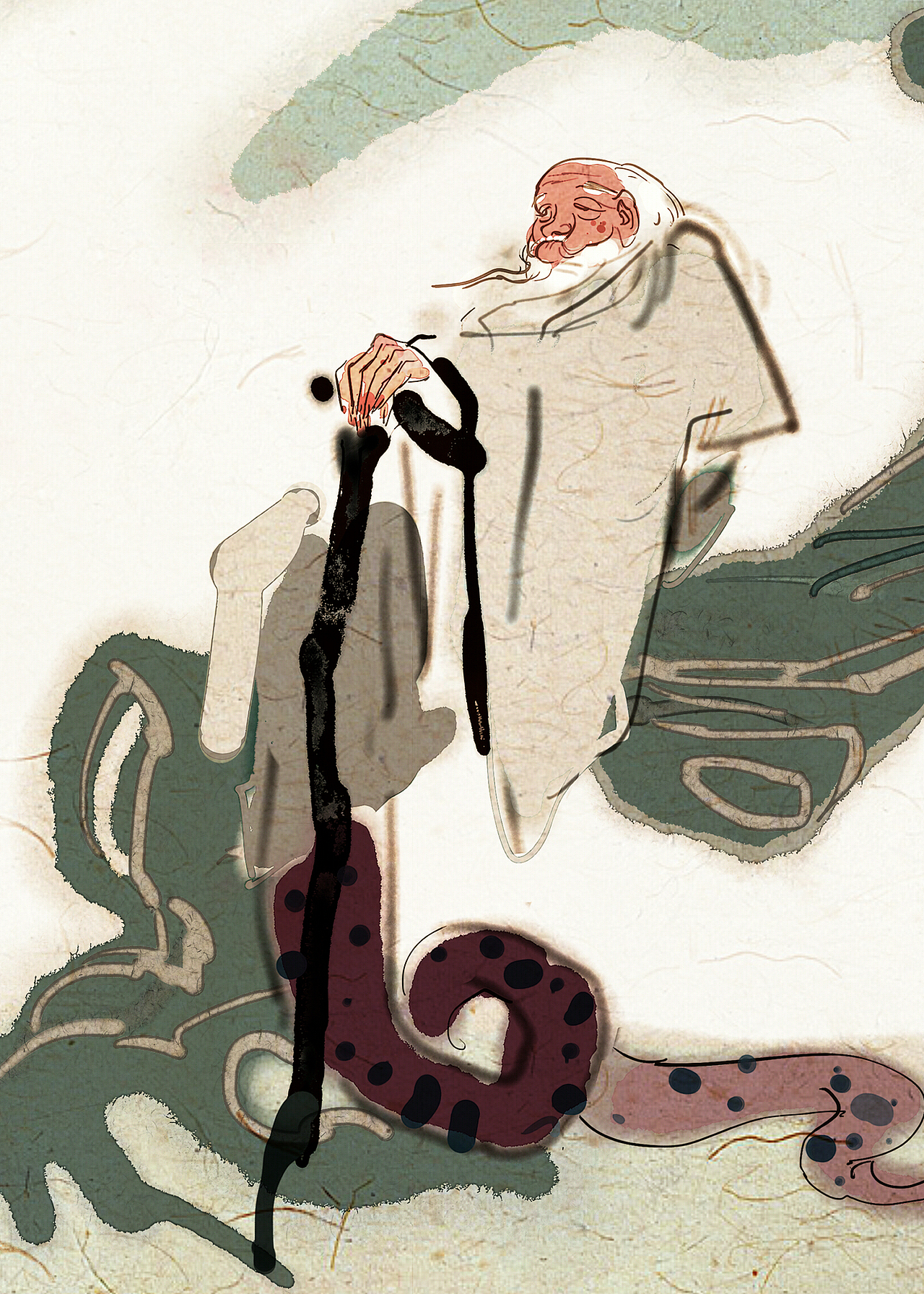 《陪孩子读山海经》三（图ZMzA0NDg3NDg4） - 绘本 - 站酷设计师尧立原创素材 - 站酷ZCOOL