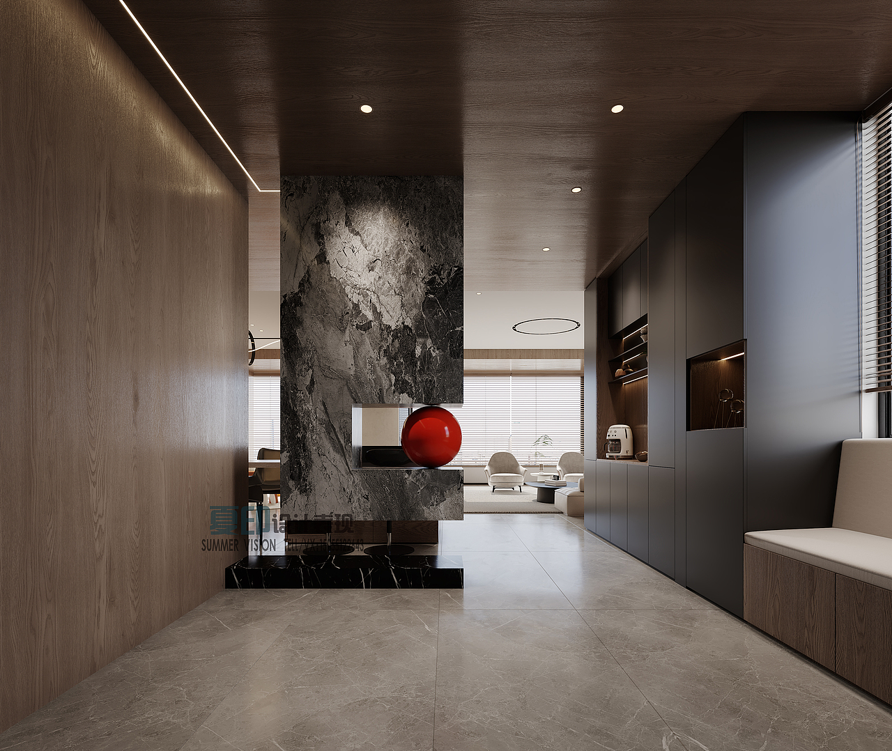 夏印设计表现//现代意式